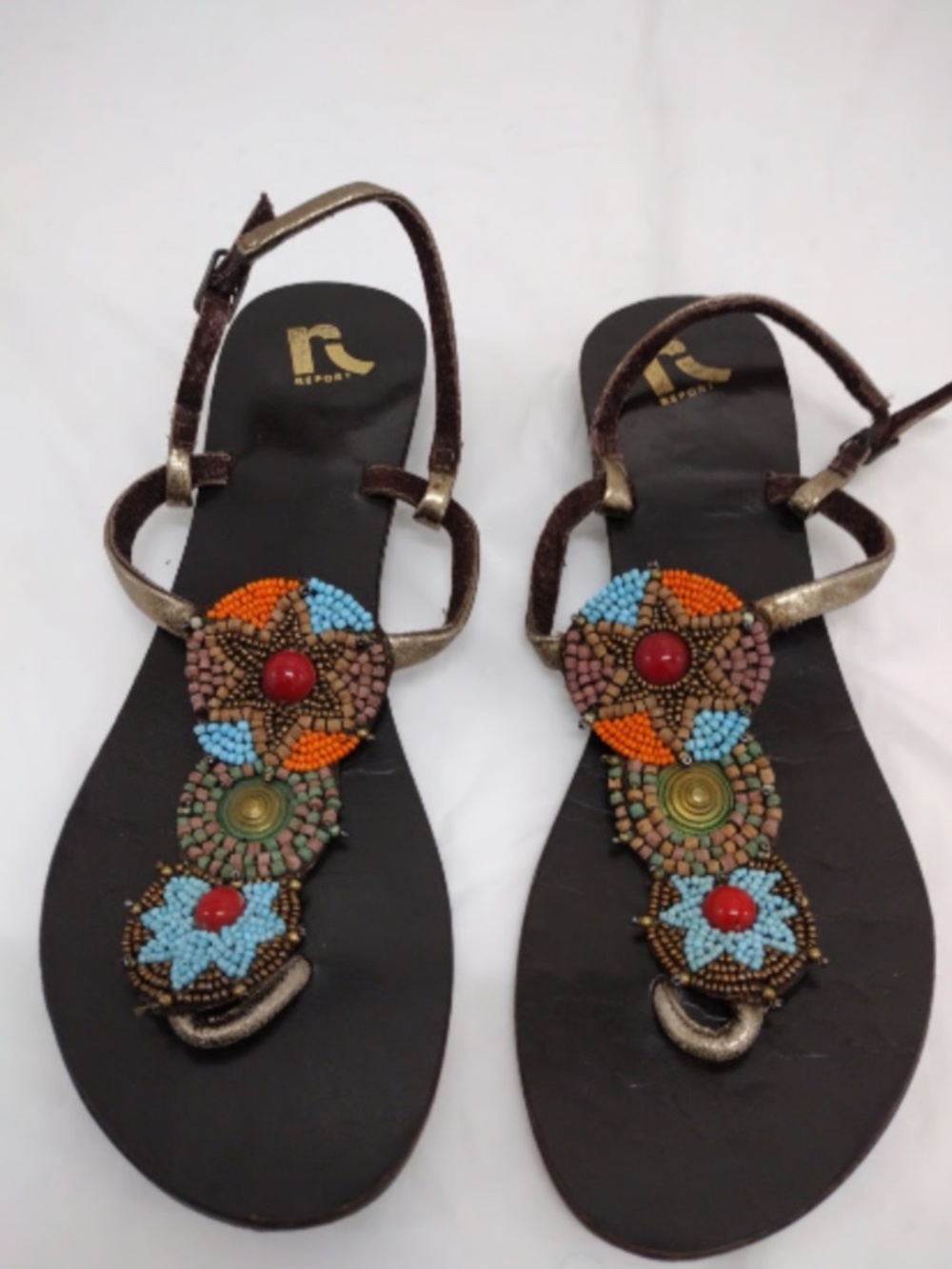 Report Beaded Sandals Size 10